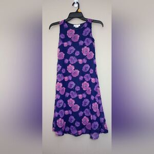 My Michelle Navy Blue/Pink/Purple Floral Dress Size 8